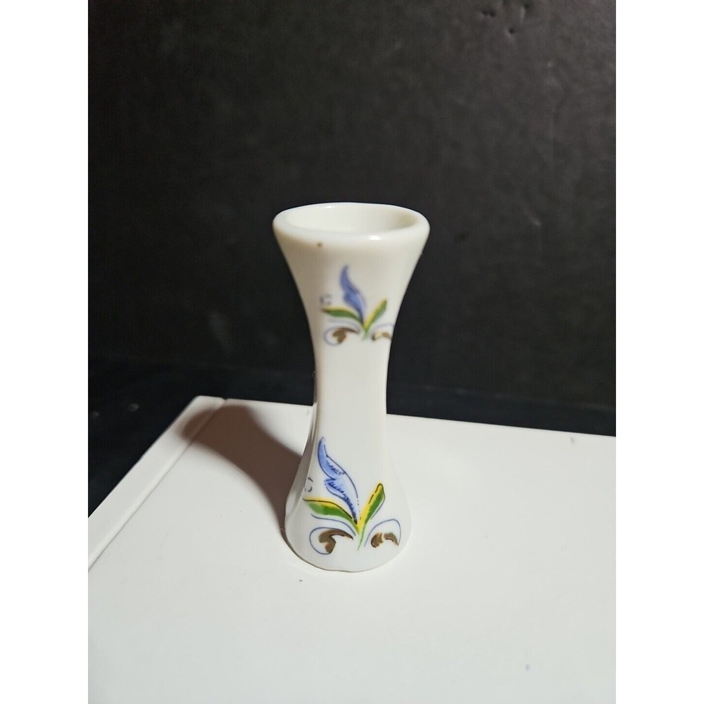 Miniature Vase Yellow flowers 70's -2-1/2" tall